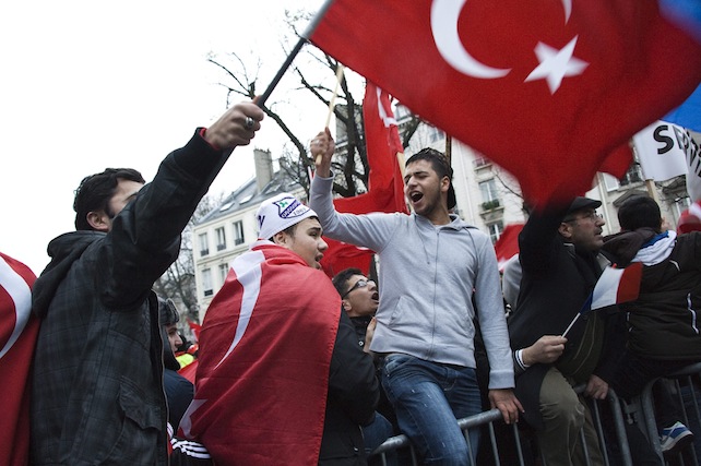 Turkish demonstration in Paris.