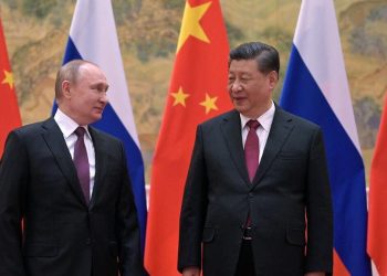 Vladimir Putin, presidente della Russia, incontra il leader della Cina Xi Jinping