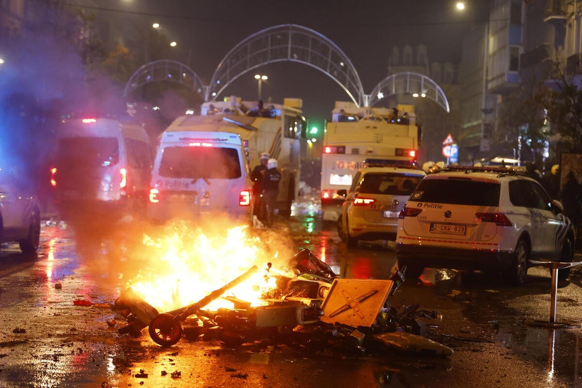 La guerriglia dei marocchini in centro a Bruxelles - Tempi