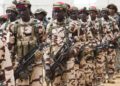Soldati del Ciad durante un'esercitazione