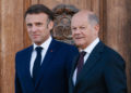 Il presidente francese Emmanuel Macron e il cancelliere tedesco Olaf Scholz