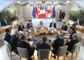 I leader del G7 riuniti a Borgo Egnazia, Brindisi, 13 giugno 2024